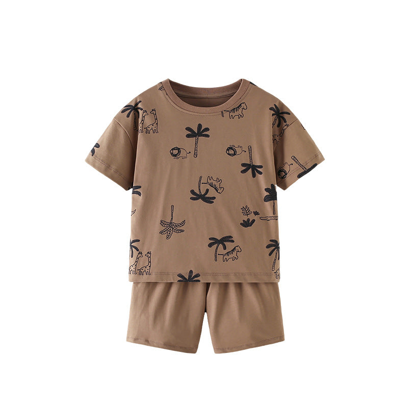 All-match Daily Sporty Casual Two-piece Set For Boys