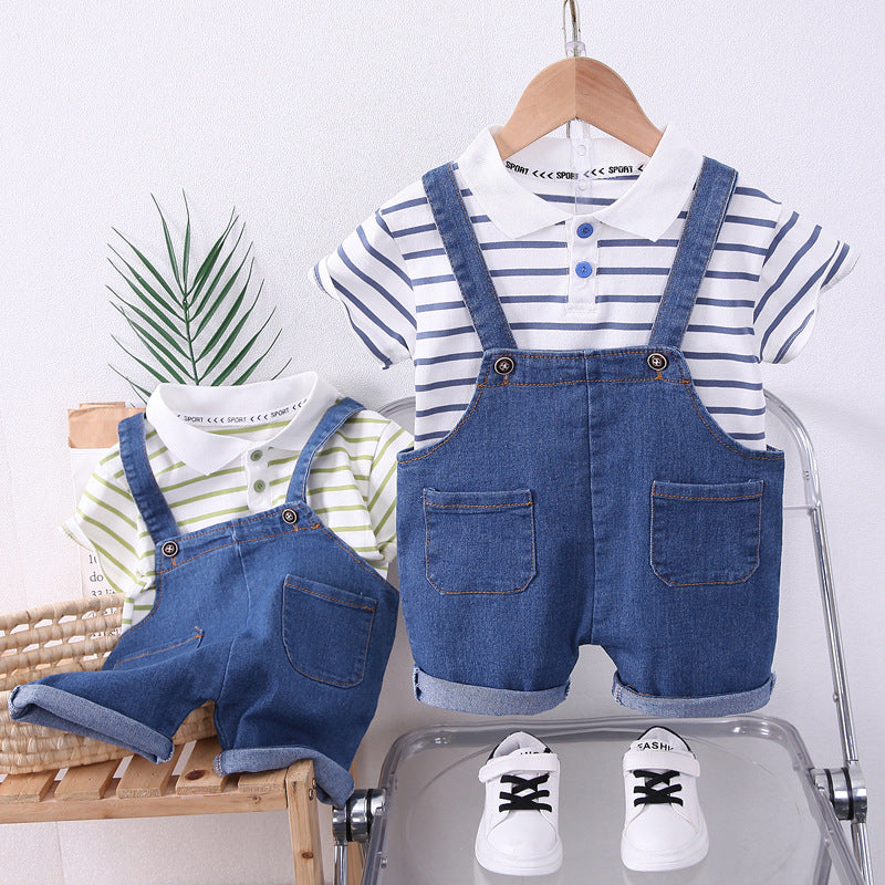 Toddler Denim Dungaree Set