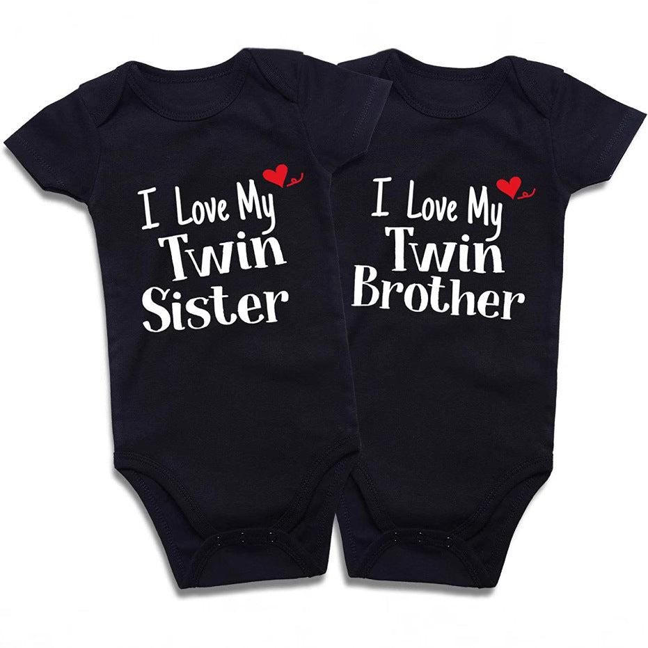 Cotton Baby Onesies 2-Pack - Short Sleeve Bodysuit for Newborn Twins