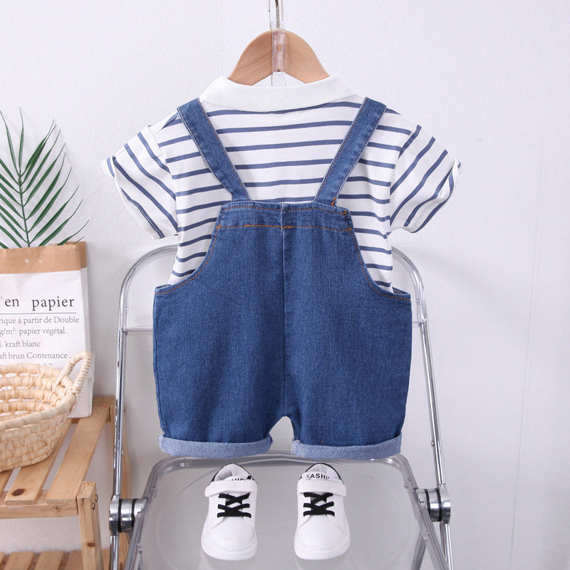Toddler Denim Dungaree Set