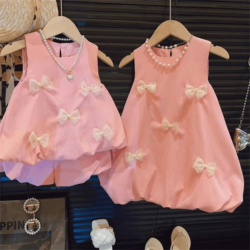 Girls' Sleeveless Vest & Shorts Set