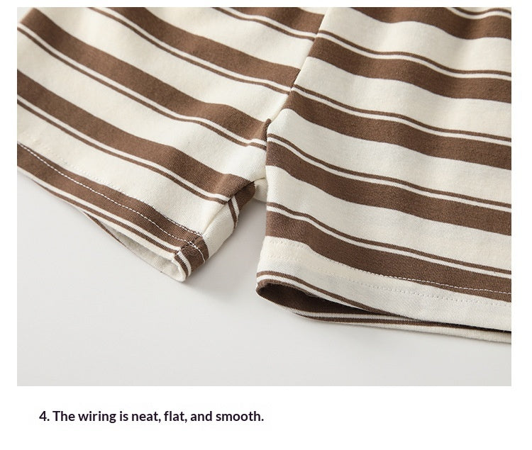 Boys Striped Two-piece Baby Outfit Set