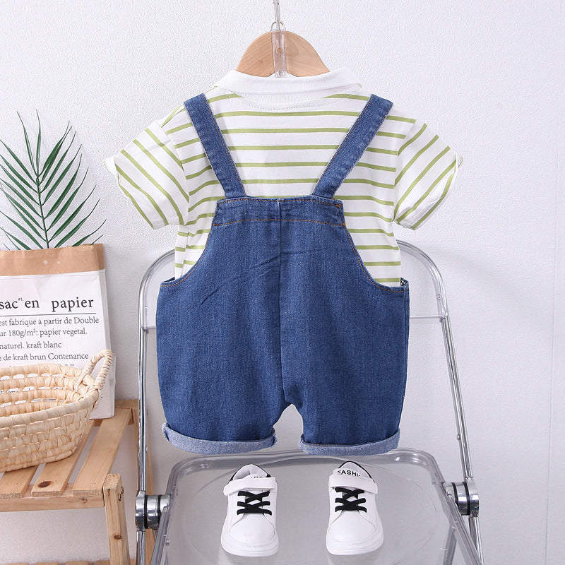 Toddler Denim Dungaree Set