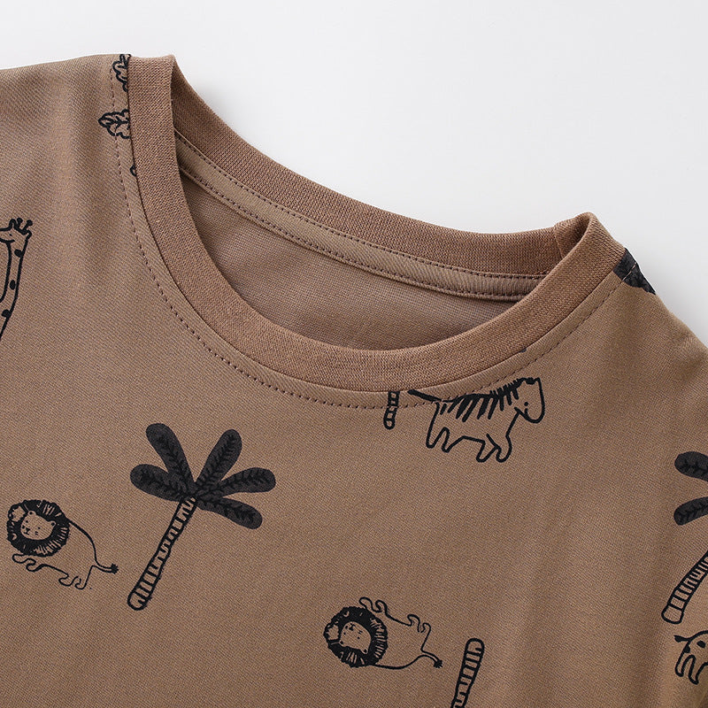 All-match Daily Sporty Casual Two-piece Set For Boys