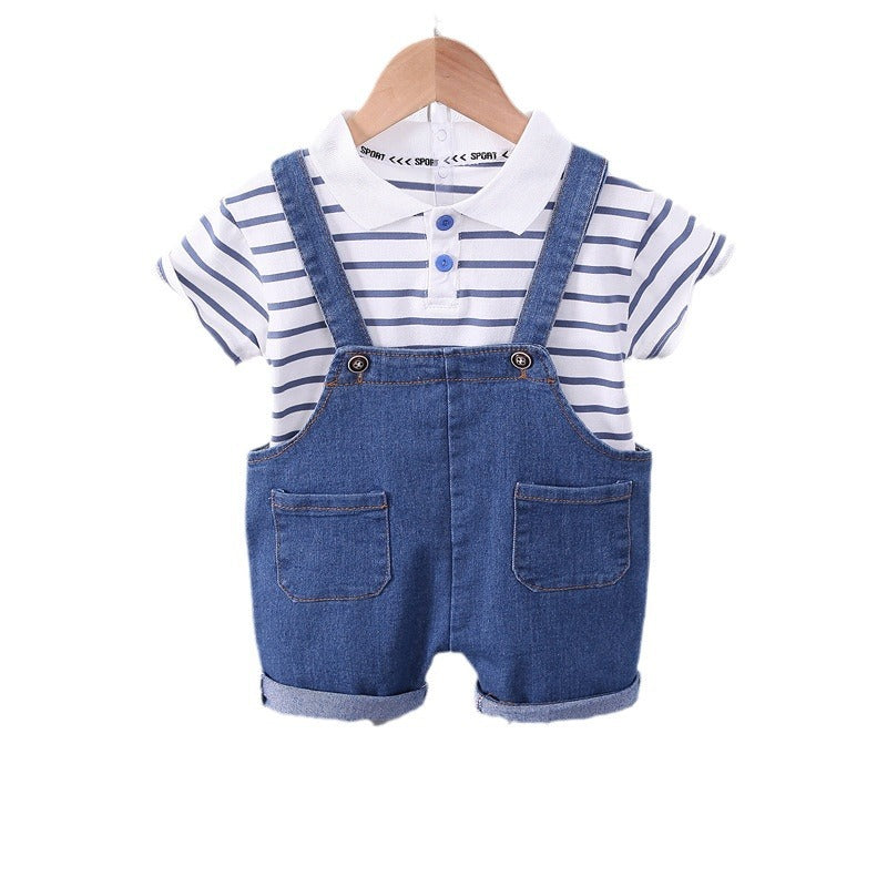 Toddler Denim Dungaree Set